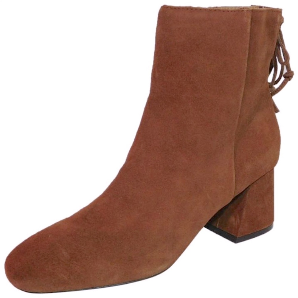 Anthropologie X Corso Como Metropolitan Rust Suede Ankle Boot 9.5